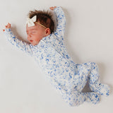 Bamboo Convertible Zip-Up Footie Pajama - Priscilla