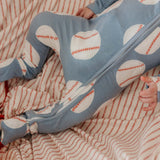Convertible Zip-Up Footie Pajama - Slugger