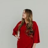 Women's Everyday Robe - Cranberry