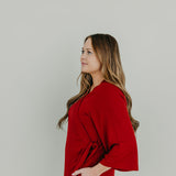 Women's Everyday Robe - Cranberry