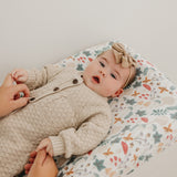 Premium Knit Diaper Changing Pad Cover - Ivy