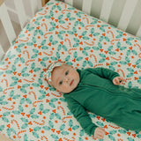 Premium Knit Fitted Crib Sheet - Holly