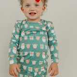 2pc Long Sleeve Pajama Set - Prancer