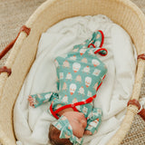 Newborn Knotted Gown - Prancer