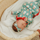 Newborn Knotted Gown - Prancer