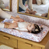 Premium Knit Diaper Changing Pad Cover - Flora