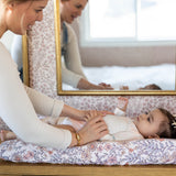 Premium Knit Diaper Changing Pad Cover - Flora