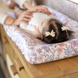 Premium Knit Diaper Changing Pad Cover - Flora