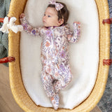 Zip-Up Footie Pajama - Flora