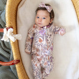 Zip-Up Footie Pajama - Flora