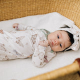 Newborn Knotted Gown - Luna