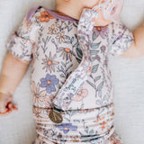 Short Sleeve Bodysuit - Flora