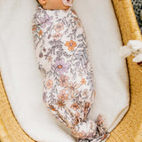 Knit Swaddle Blanket - Flora