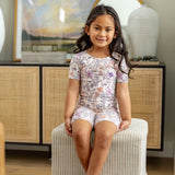 2pc Short Sleeve Pajama Set - Flora