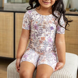 2pc Short Sleeve Pajama Set - Flora
