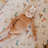 Premium Knit Fitted Crib Sheet - Cheyenne
