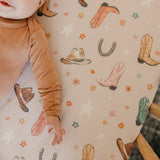 Premium Knit Fitted Crib Sheet - Cheyenne
