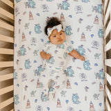 Premium Knit Fitted Crib Sheet - Monsters, Inc. Friends