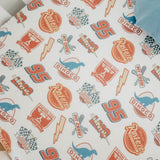 Premium Knit Fitted Crib Sheet - Disney Pixar Bumper Stickers