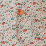 Premium Knit Fitted Crib Sheet - Snowy Slopes