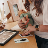 Matte Black DIY Handprint + Footprint Kit with Frame
