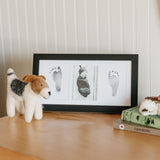 Matte Black DIY Handprint + Footprint Kit with Frame