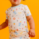 2pc Short Sleeve Pajamas with Pants - Disney Scrump Dreamsicles