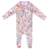 Zip-Up Footie Pajama - Flora