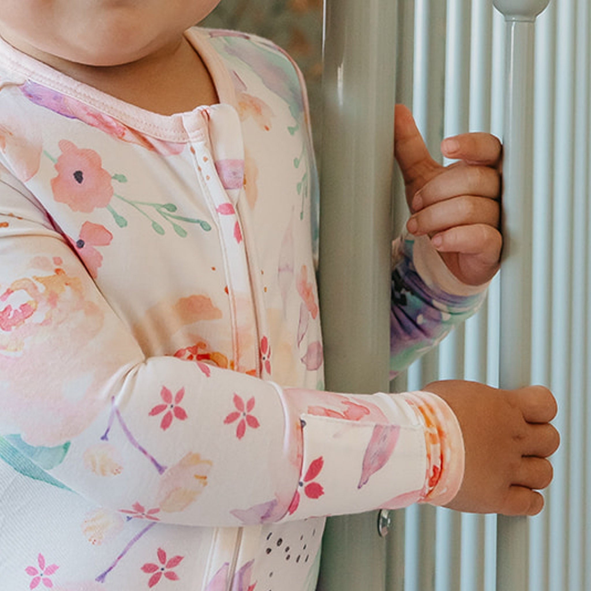Zip-Up Footie Pajama - Bloom