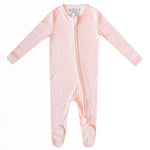 Zip-Up Footie Pajama - Blush