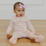 Zip-Up Footie Pajama - Blush