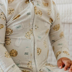 Zip-Up Footie Pajama - Chip