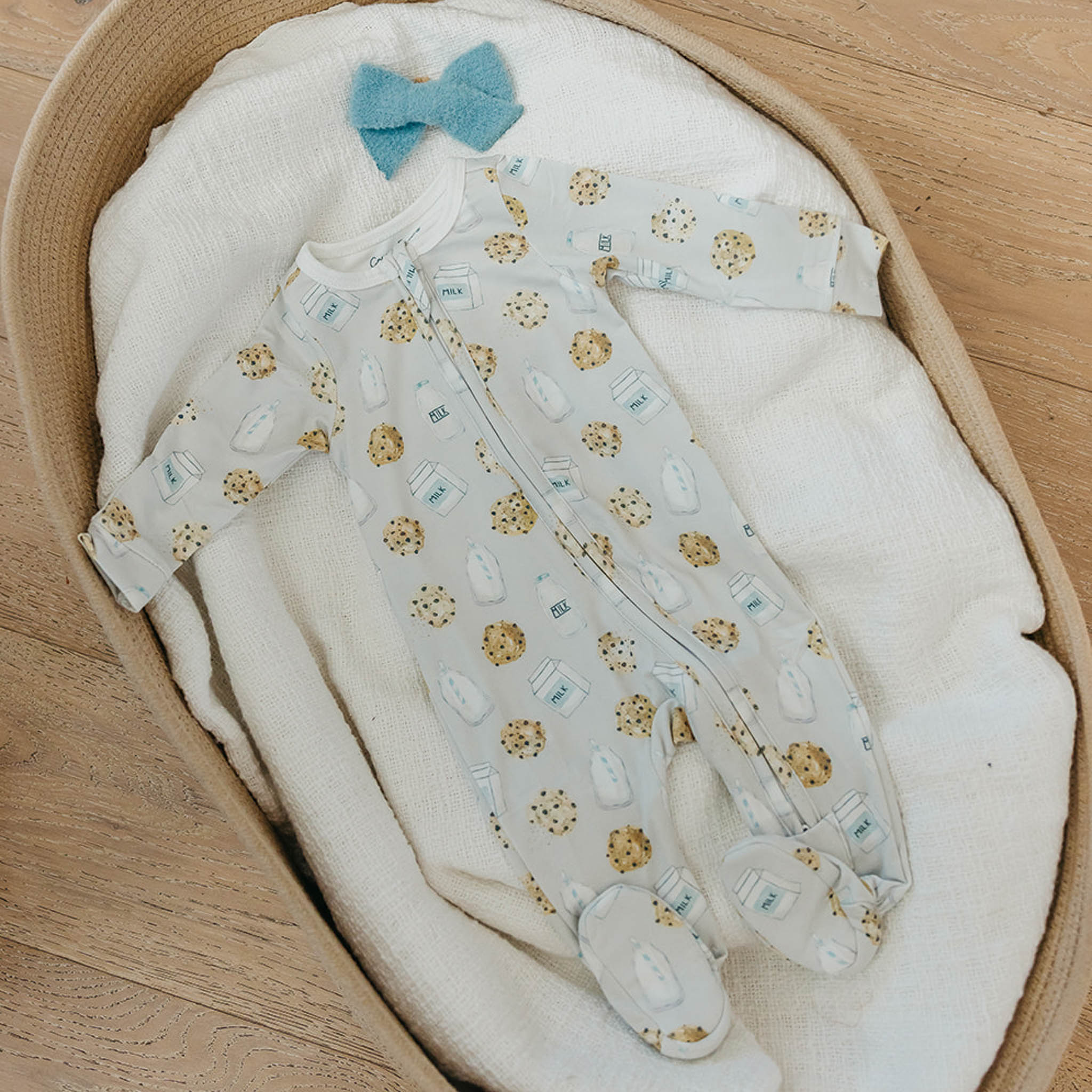 Zip-Up Footie Pajama - Chip