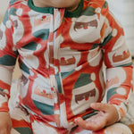 Zip-Up Footie Pajama - Claus