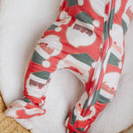 Zip-Up Footie Pajama - Claus