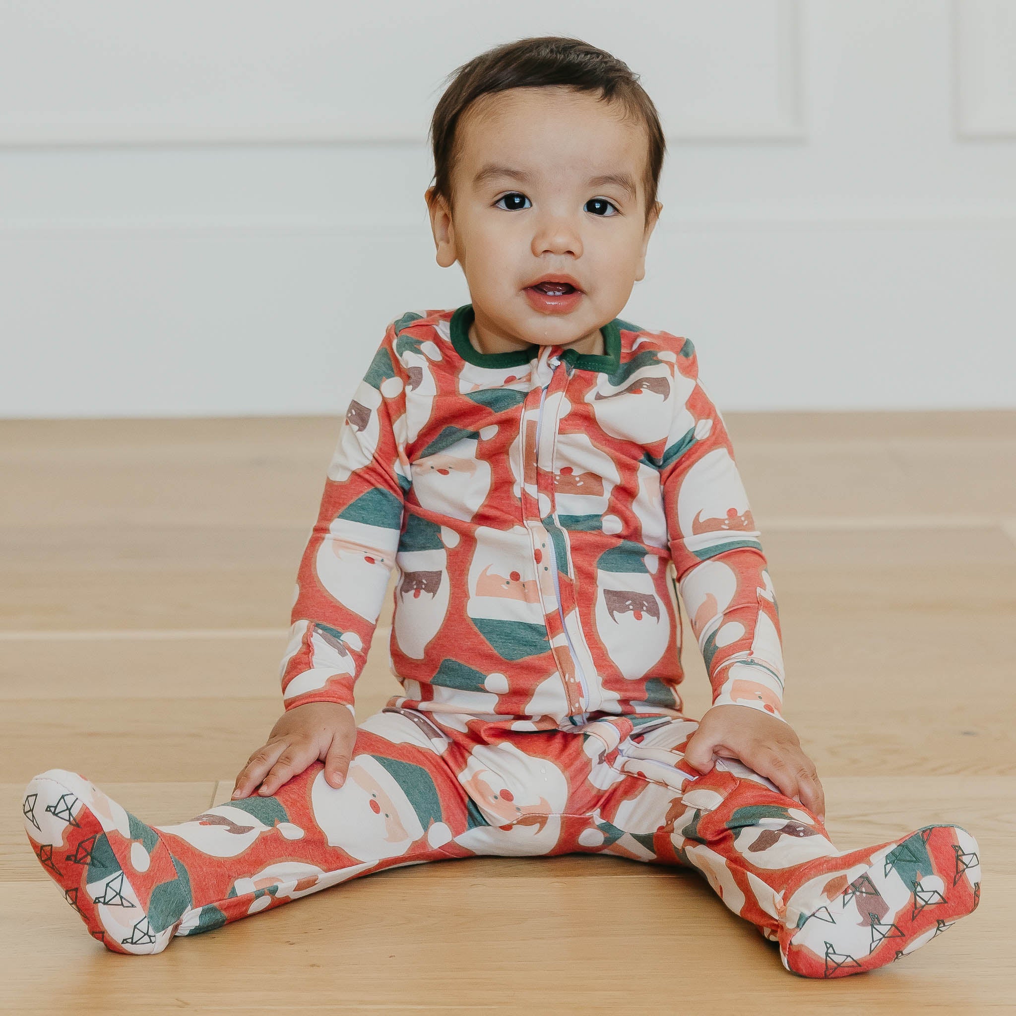 Zip-Up Footie Pajama - Claus