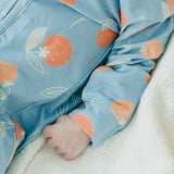 Zip-Up Footie Pajama - Clementine