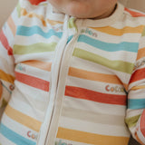 Zip-Up Footie Pajama - CoComelon Stripe