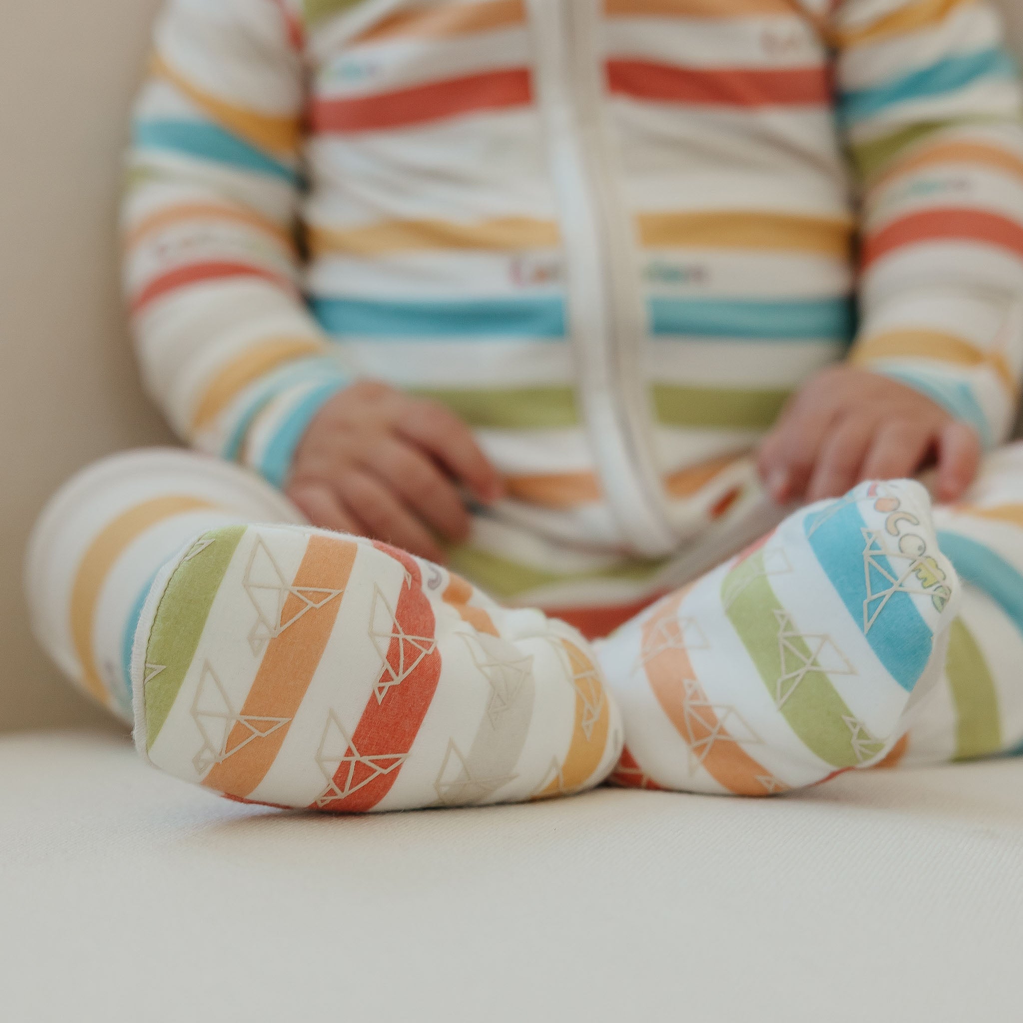 Zip-Up Footie Pajama - CoComelon Stripe