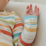 Zip-Up Footie Pajama - CoComelon Stripe