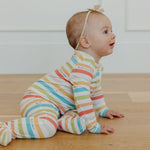 Zip-Up Footie Pajama - CoComelon Stripe