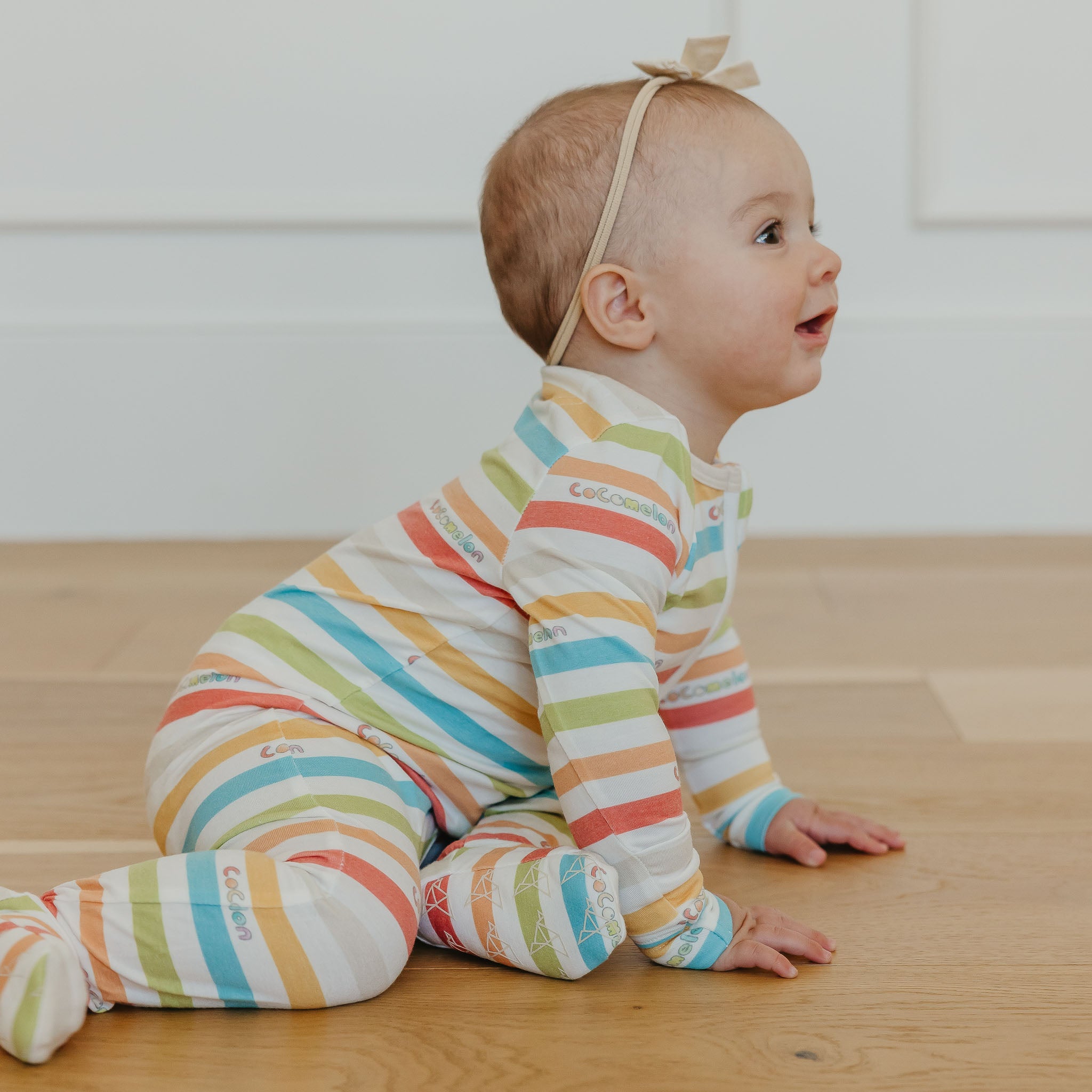 Zip-Up Footie Pajama - CoComelon Stripe