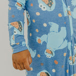 Zip-Up Footie Pajama - Cookie Monster