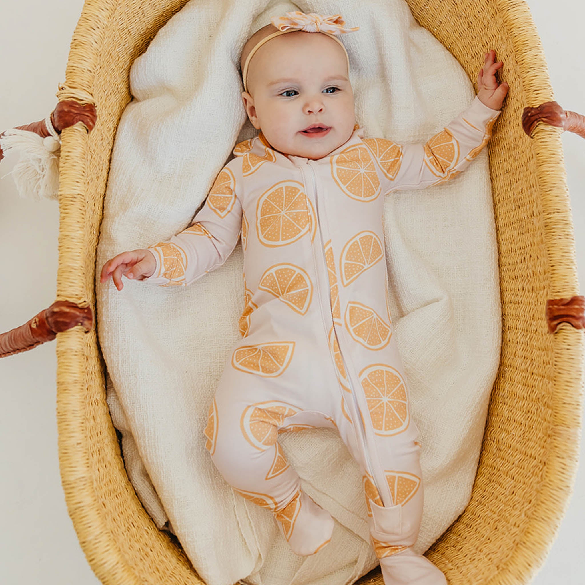 Zip-Up Footie Pajama - Cutie