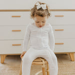 Zip-Up Footie Pajama - Dove