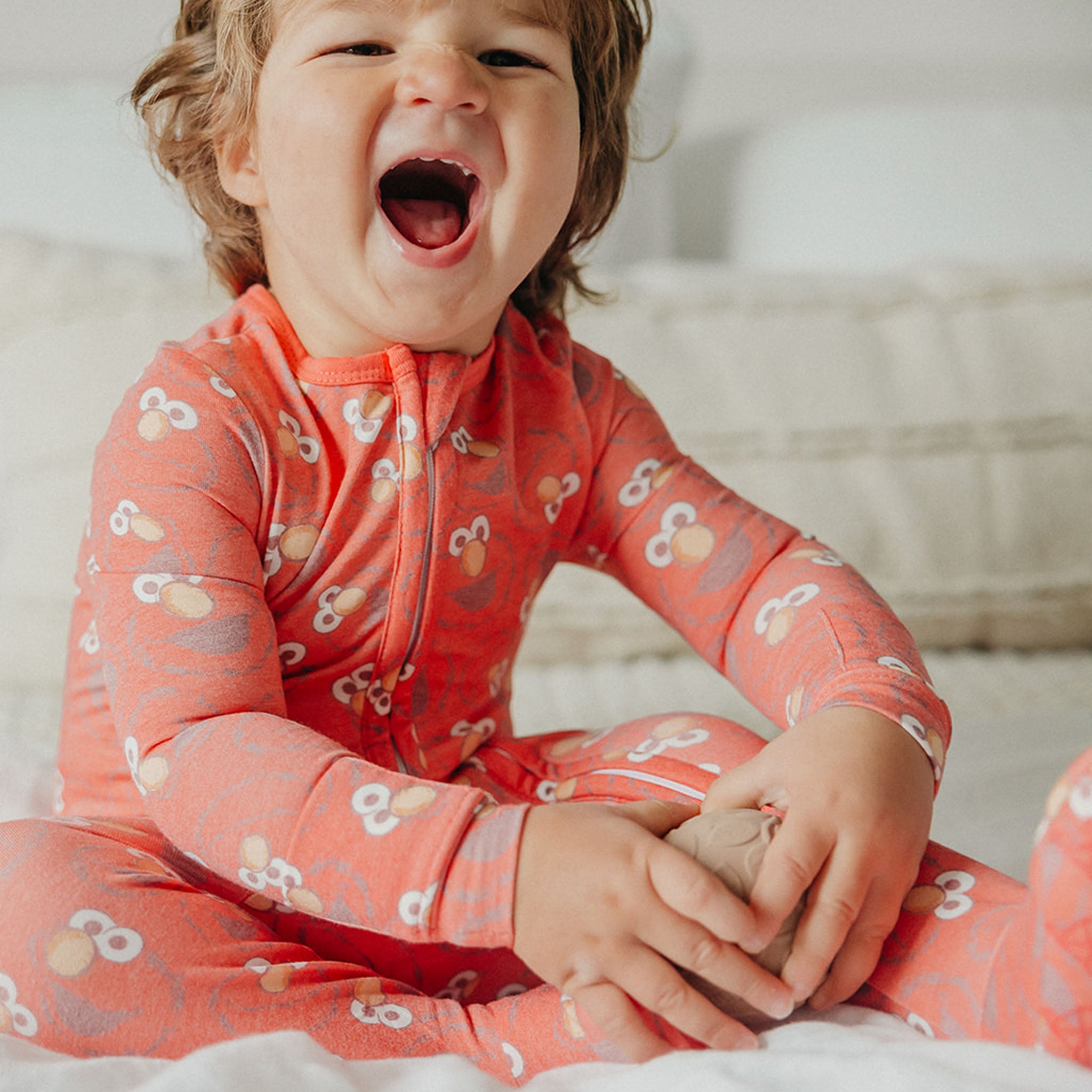 Zip-Up Footie Pajama - Elmo