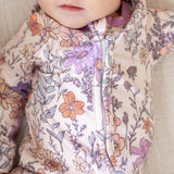Zip-Up Footie Pajama - Flora