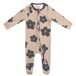 Zip-Up Footie Pajama - Gemma In Tan