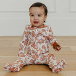 Zip-Up Footie Pajama - Gingerbread