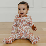 Zip-Up Footie Pajama - Gingerbread